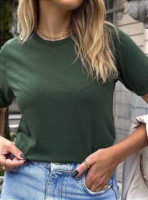 T-shirt Estonada-Verde militar M