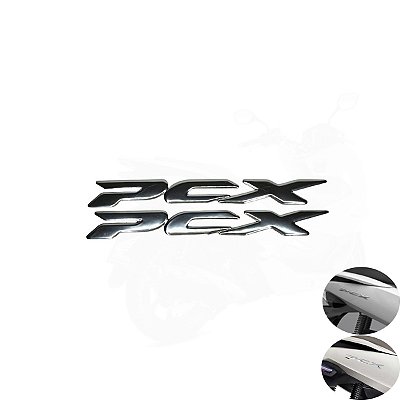 ADESIVO EMBLEMA RABETA 3D PCX 2014 2015 2016 2017 2018 2019 2020 2021 2022 PAR