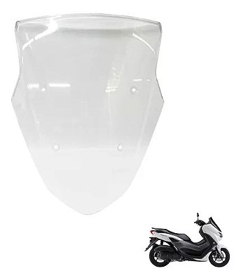 BOLHA PARABRISA C/ BORDA PROTEÇÃO CRISTAL  NMAX 2016 2017 2018 2019 2020