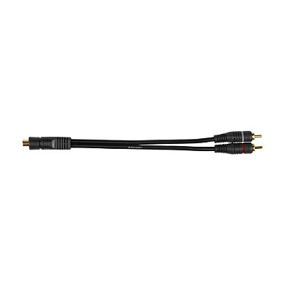 CABO Y RCA PRETO 2M/1F 20CM - PERMAK