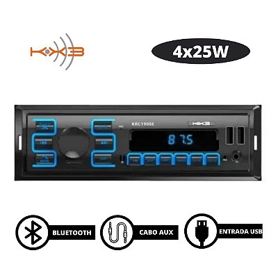 SOM AUTOMOTIVO USB/BT 4x25W  - KX3