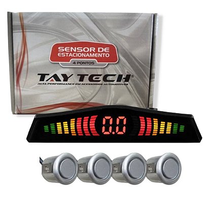 SENSOR DE ESTACIONAMENTO PRATA - TAY TECH