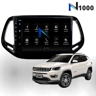 KIT CHICOTE + MOLDURA PAINEL 10'' ORIGINAL JEEP COMPASS 17/21 - NIMUS LUMINA