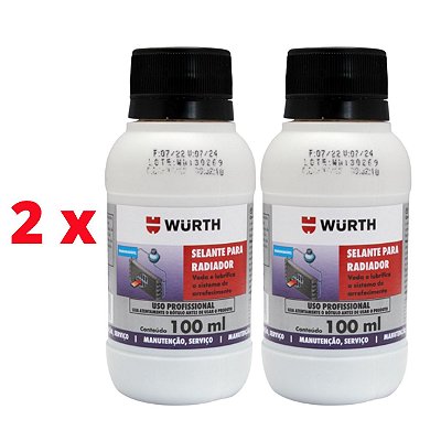 KIT 2 x SELANTE BIODEGRÁDAVEL PARA RADIADOR 100 ML - WURTH 0893541101