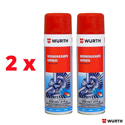KIT 2 x DESENGRAXANTE EXPRESS 500ML - WURTH 0893650987