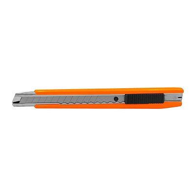ESTILETE 9MM PLASTICO LARANJA - EXPEX