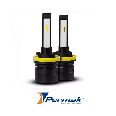 ULTRA LED H11 NANO 6000K 3600 LUMENS PK10 - PERMAK