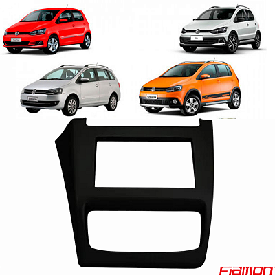 MOLDURA PAINEL  7" FOX/SPACEFOX/SPACECROSS/CROSSFOX G3 14/ 2DIN PRETA - 2699MD FIAMON