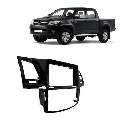 MOLDURA PAINEL 9'' HILUX / SW4 06/08 BLACK PIANO AR ANALOGICO - 5910MD FIAMON