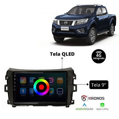 CENTRAL MULTIMIDIA - FRONTIER 2017 EM DIANTE 9" QLED - KRONOS