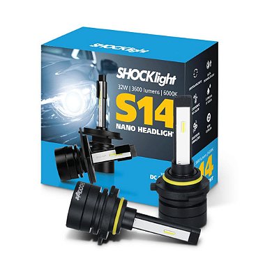 SUPER LED HB3/HB4 NANO 6000K 3600 LUMENS S14 - SHOCKLIGHT