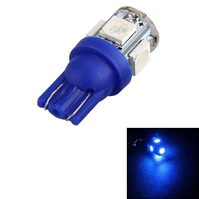 LAMPADA LED T10 PINGO ESMAGADO TORRE AZUL