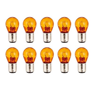 LAMPADA COMUM 1PO ENCONTRADO AMBAR LARANJA C/10 - VELOX