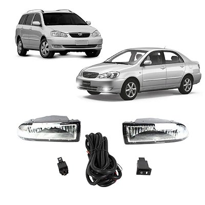 KIT FAROL AUX COROLLA 03/04 FIELDER 05/07 BT/ORIG - SHOCKLIGHT