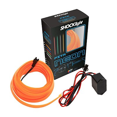 FITA NEON LARANJA 1 METRO - SHOCKLIGHT  SL-FTLA-1