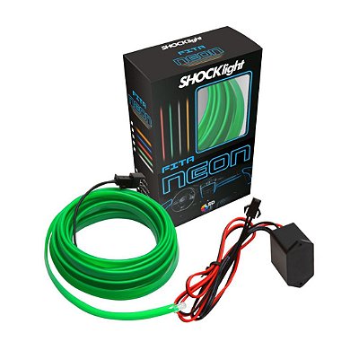FITA NEON VERDE 2 METRO - SHOCKLIGHT  SL-FTVD-2