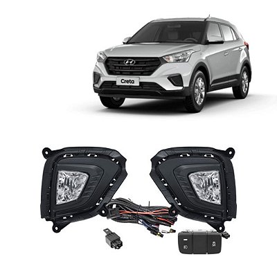 KIT FAROL AUX CRETA 20/ BT/ORIG SEM DRL - SHOCKLIGHT SL-121410