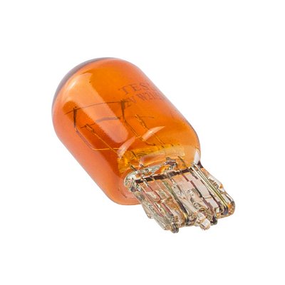 LAMPADA COMUM T20 ESMAGADA AMBAR - C/10