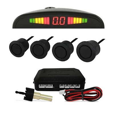 SENSOR DE ESTACIONAMENTO PRETO BRILHO - JP2