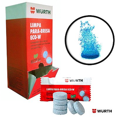 LIMPA PARA BRISA EM PASTILHAS ECO-W DE 5G - 1UN - WURTH 0892333001