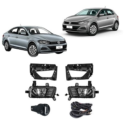 KIT FAROL AUX POLO 18/ VIRTUS 18/ BT/ORIG C/DRL - SHOCKLIGHT