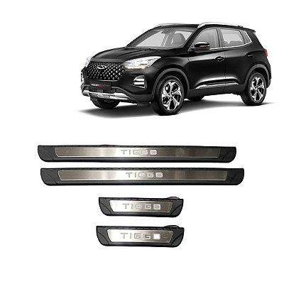 SOLEIRA TIGGO 3 TIGGO 5 TIGGO 7 C/LED METALICA - KX3