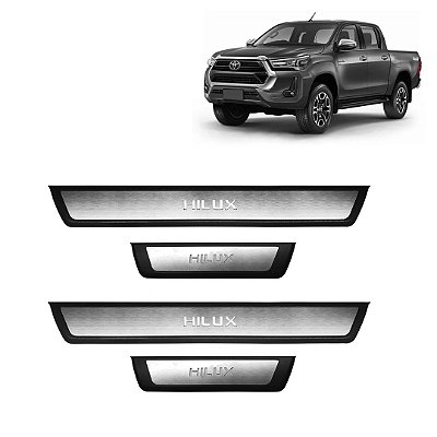 SOLEIRA HILUX 19/ C/ LED AÇO INOXIDAVEL - ML