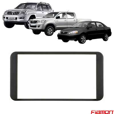 MOLDURA PAINEL 7" COROLLA 03/07 HILUX 05/11 PRETA 2DIN - 2411MD FIAMON