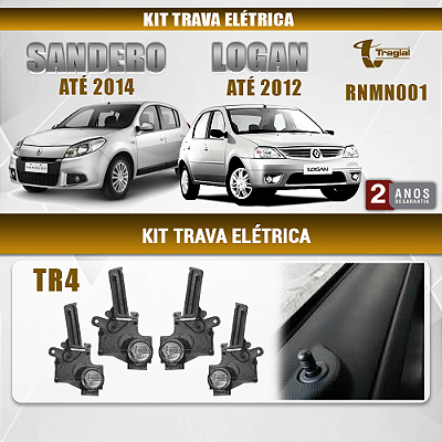 KIT TRAVA ELET LOGAN 00/13 SANDERO 00/14 4P - TRAGIAL TR4