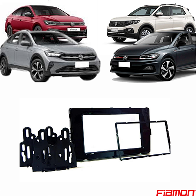 MOLDURA PAINEL 9" POLO/VIRTUS 18/ E T-CROSS 19/ BLACK PIANO - 4115MD FIAMON
