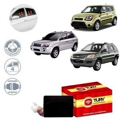 CENTRALINA VIDRO SOUL /14 SPORTAGE /10 TUCSON 05/ - TURY PRO