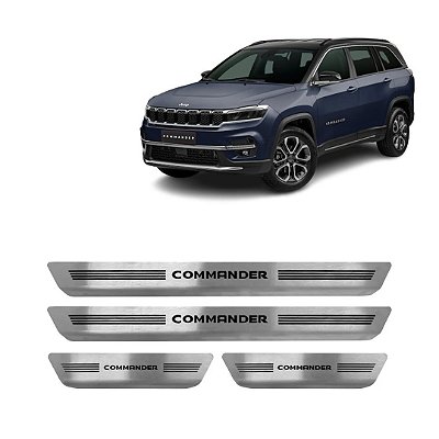 SOLEIRA AÇO ESCOVADO JEEP COMMANDER 17/