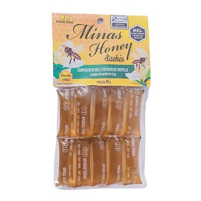 Mel com Propolis MINASHONEY 45gr.(sache)