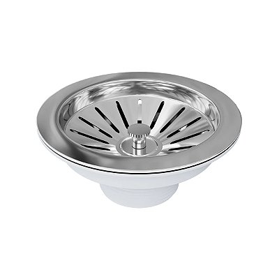 Válvula Americana 3.1/2 Pol. Para Pia de Cozinha Cesto Inox