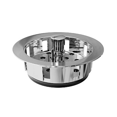 Cestinha para Valvula Americana 3.1/2 Ralinho Metal Cromado