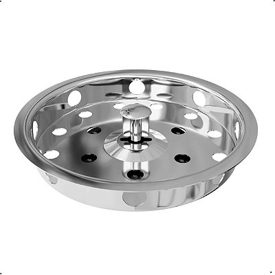 Cestinha para Valvula Americana 4.1/2 Ralinho Inox Cromado