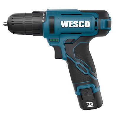 Parafusadeira Furadeira com Bateria Profissional 12V Wesco
