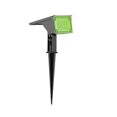 Luminária Solar 10 lumens Espeto para Jardim Verde Ecoforce