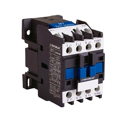 Contator eletromagnético plástico  tipo AC 32A 220V Decorlux