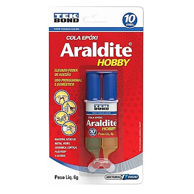 Adesivo Araldite Profissional Hobby 6G Seringa Tekbond