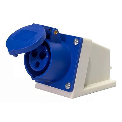 Tomada Industrial de Sobrepor 32A 240V 2P+T 6H IP44 Decorlux