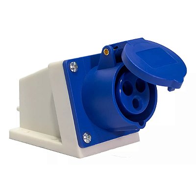 Tomada Industrial de Sobrepor 16A 240V 2P+T 6H IP44 Decorlux