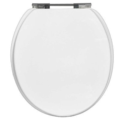 Assento Sanitário Convencional MDF Laqueado Branco Sicmol
