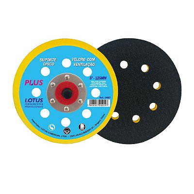 Suporte Disco de Velcro para Lixadeira Orbital 125mm Lotus