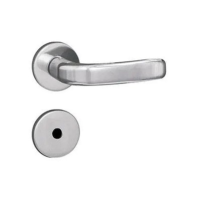 Fechadura Alavanca 40 Banheiro Estilo Roseta Cromada MGM