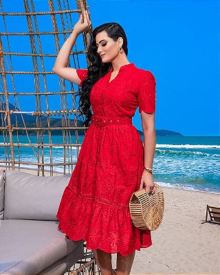 Vestido Luz - Vermelho