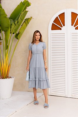 Vestido Liz Jeans fluído