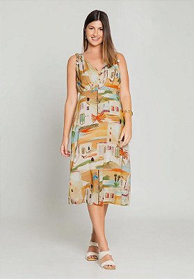 Vestido Amarração nas Alças