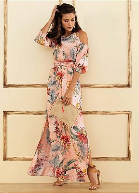 Vestido Longo Floral
