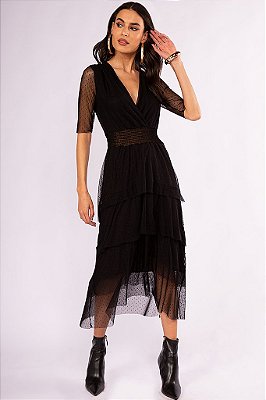 Vestido Midi Tule